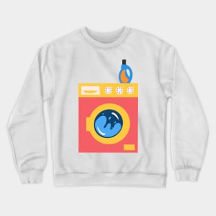 Hand Drawn "Time To Laundry" Crewneck Sweatshirt